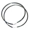 Round aluminium trim for 2cv head light lamp, pair, to use if your old ones are lost or split.