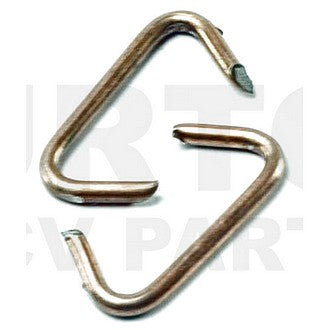 Hog ring clips for use with hog ring pliers, PER 50 pieces. Also known as pig's nose clips. - ouch.