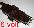 Ignition coil, old 2cv AZ, AZU etc., 6 volt.