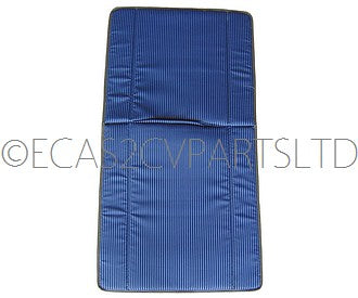 Rear bench seat cover, PAIR, 1 left, 1 right, blue/light blue stripes in satin cotton for AZ.