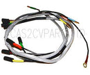 Headlight wiring loom harness for two headlamps, 2cv 1965 to 1970