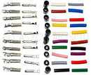 Connector set 4mm bullet, 10 pairs male, female with rubber + colour sleeves.