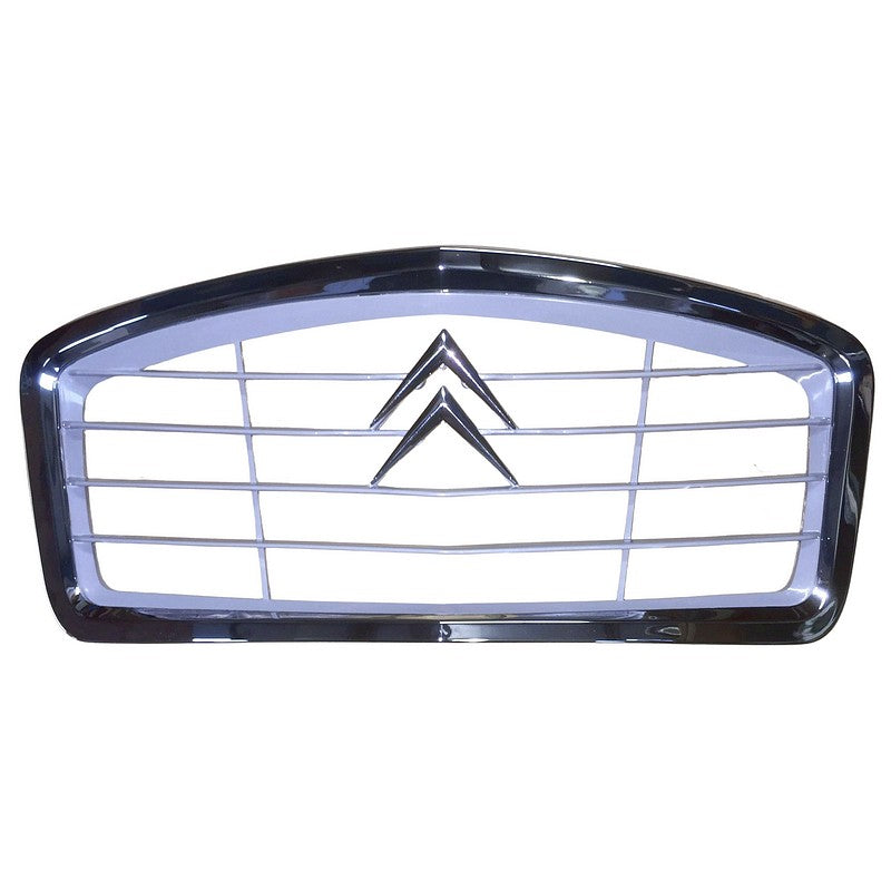 Grille, grey plastic with chromed surround, chrome chevrons, 2cv. SEE IMPORTANT NOTES.