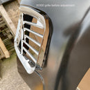 Grille, 2cv, 1960s type (also suitable for Dolly or Charleston), aluminium with large chevrons, PLEASE ALSO READ THE DESCRIPTION.