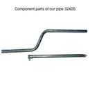 Tailpipe, STAINLESS STEEL, 2cv6 etc., right hand drive (UK). See details. NEW PRICE!