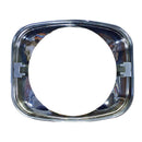 Note carefully how the metal clips have a rectangular form and are the same on both sides of the bezel.