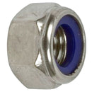 Nut, nyloc, M10x1.5, for steering rack ball pins.