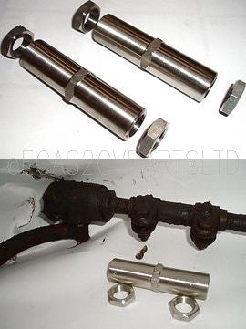Track rod adjuster kit by Burton, stainless steel, pair (car set).