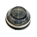Indicator repeater light, smoke grey lens with stainless rim for rear of front wing 2cv. See description notes.
