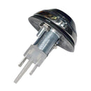 Indicator repeater light, smoke grey lens with stainless rim for rear of front wing 2cv. See description notes.