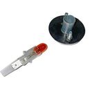 Indicator repeater light, smoke grey lens with stainless rim for rear of front wing 2cv. See description notes.