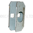 Body B (middle) door post lock mount plate only, right