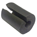 Brake pipe protective foam grommet seal where pipe from 53134 3-way union enters rear axle tube.