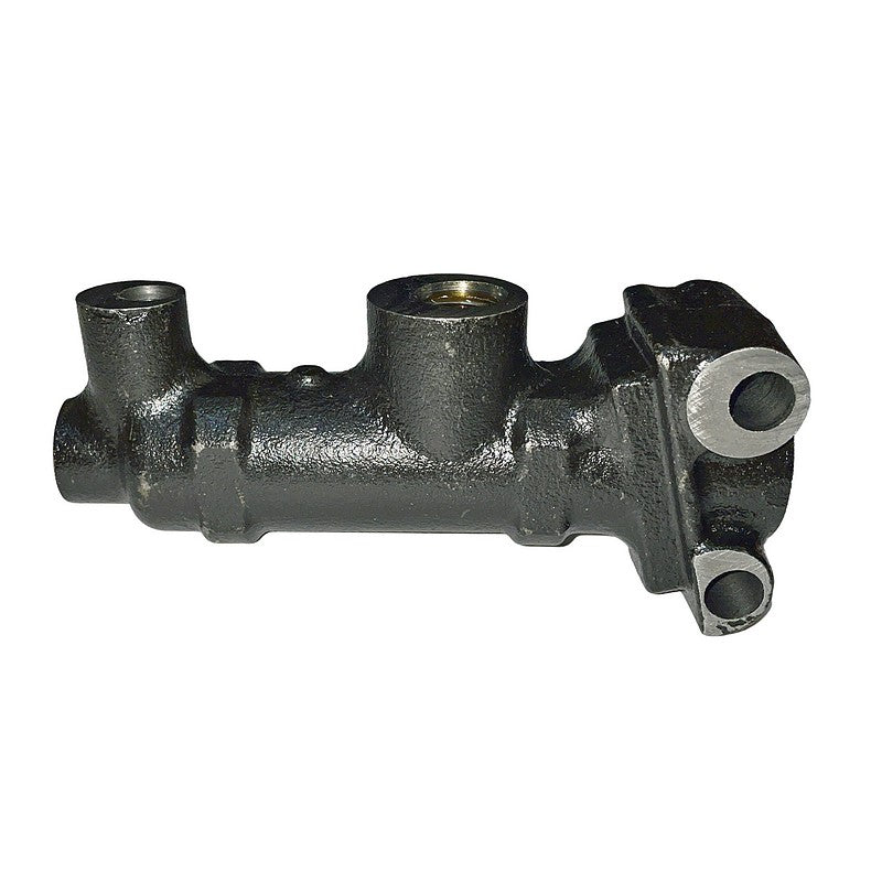 Master cylinder bulkhead mounting, M9x1.25 union on top, M12x1.00 for banjo at front.