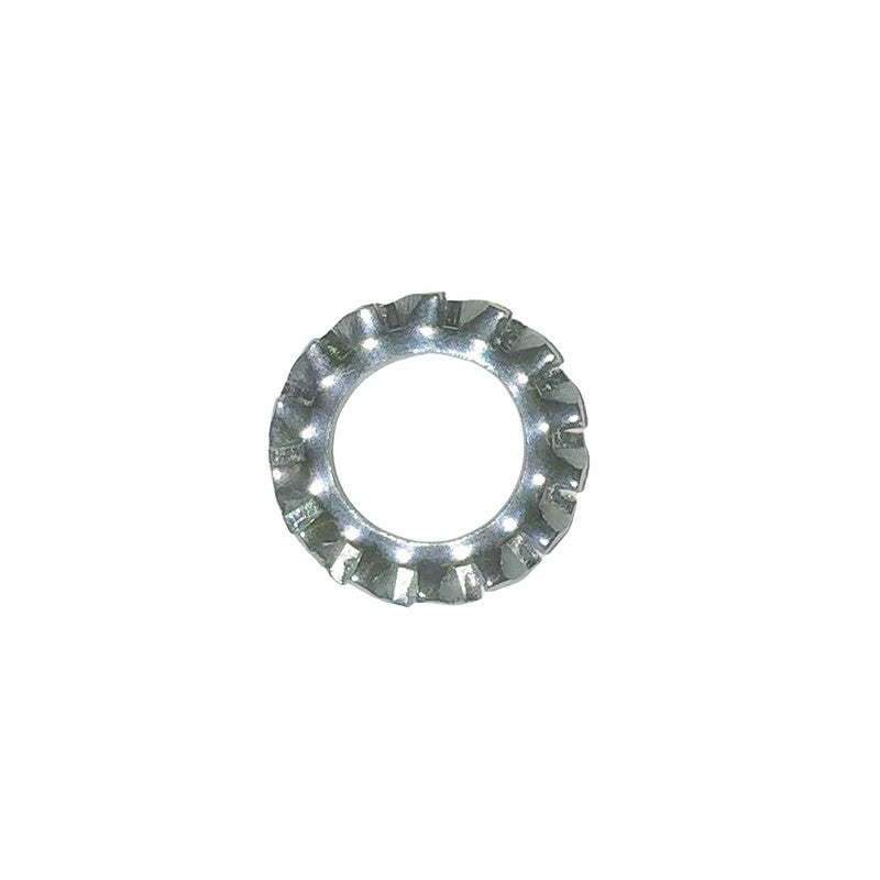 Washer, shakeproof, plated, M7 x 12.3mm. Per single washer