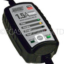 Maintenance smart battery optimiser charger, 12 volt/6 volt 1.5 AMP, FITTED UK PLUG. FOR UK USE ONLY.