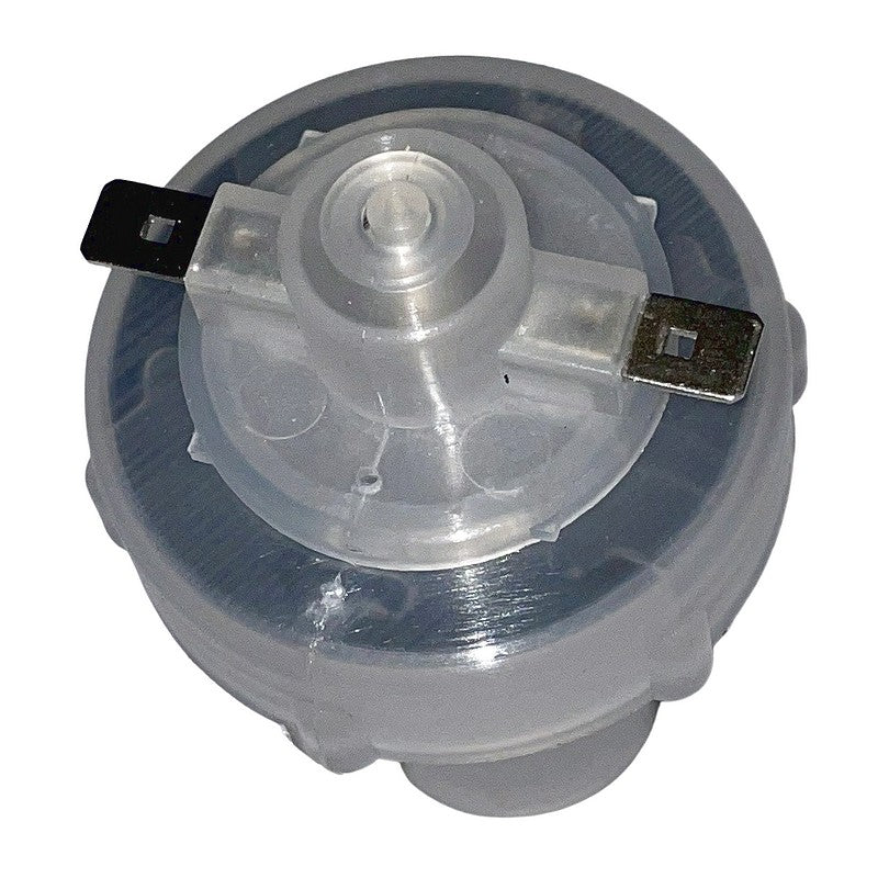 Lid with float and contacts for tandem LHM brake fluid reservoir.