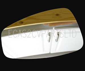 Mirror glass ONLY, concave, for original Citroen 2cv6 door mirror ...