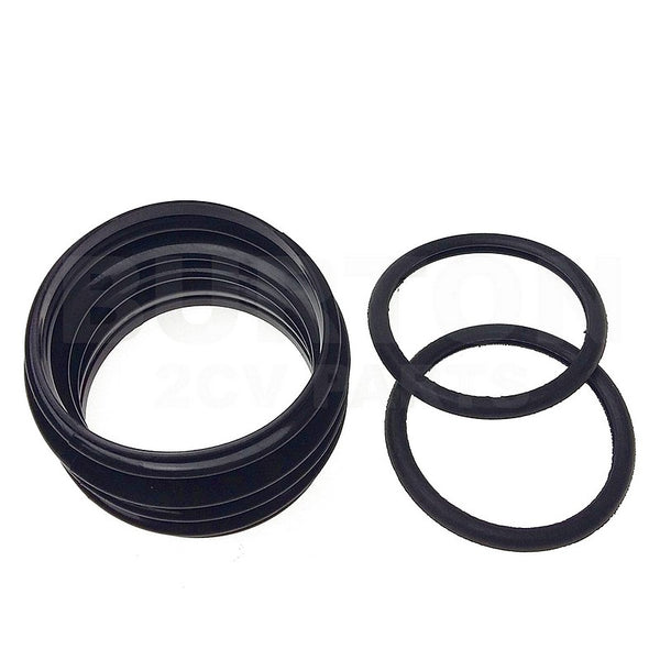 Driveshaft gaiter kit, includes 2 x rubber band ties, neoprene,  only for old double cardan type shaft.