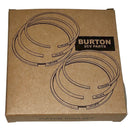 Piston ring set, by Burton 2cv Parts (for 2 pistons) 602cc, 74mm, late 1976 onwards. (see description notes). 1.75, 2.0, 3.5