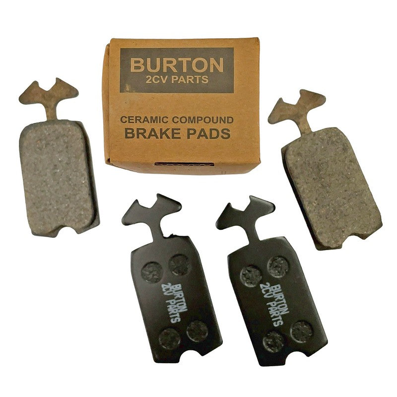 Brake pads set 2CV etc., ceramic, by Burton.