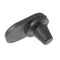 Rubber buffer below stud on rear chassis tailpipe mounting bracket