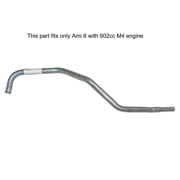 Interpipe for Ami 6 with M4 602cc engine, 1961 to May 1968