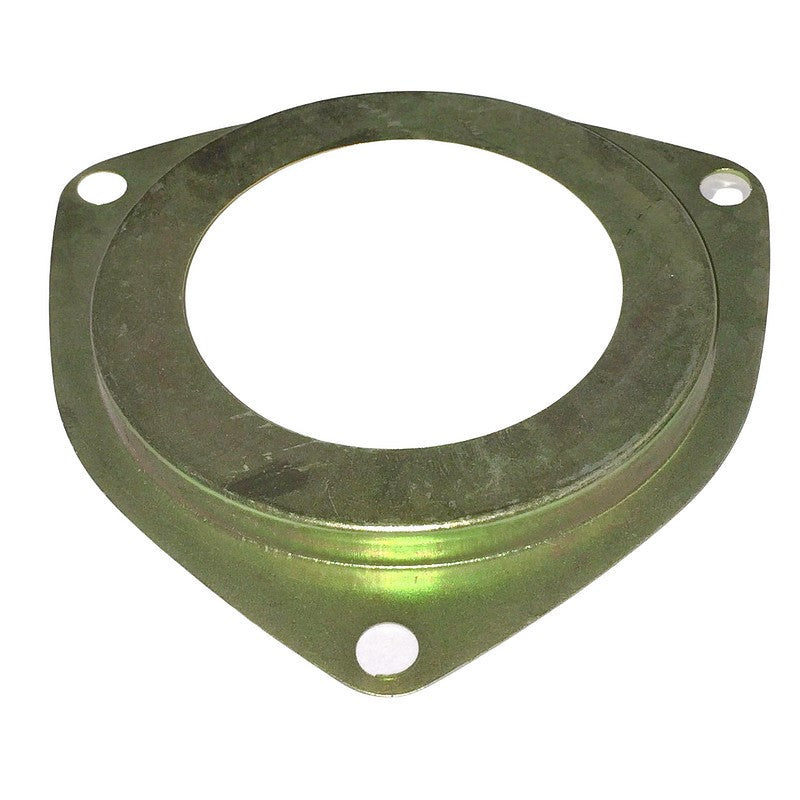 Steel dust protection plate inboard of friction damper.