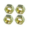 Set of 4 plated steel nuts, M10x1.50, used for joining engine to gearbox on most 2cv models.