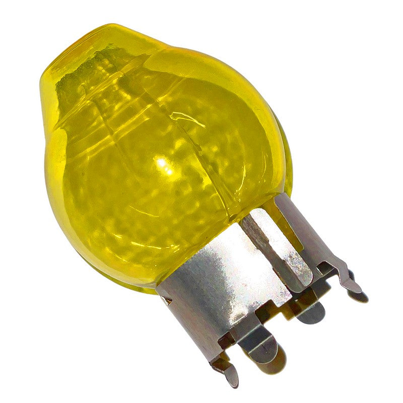 Yellow glass cover for our PHB12 bulbs, H4, P45t flange, will also fit H4 with P43t flange (other vehicles)