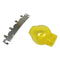 Yellow glass cover for our PHB12 bulbs, H4, P45t flange, will also fit H4 with P43t flange (other vehicles)