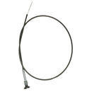 Choke cable, universal style without locking device, used on single choke 34pics carburettor until 11/1979. Length 123cm from dashboard shelf bracket to end of inner cable.