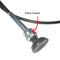Choke cable, universal style without locking device, used on single choke 34pics carburettor until 11/1979. Length 123cm from dashboard shelf bracket to end of inner cable.