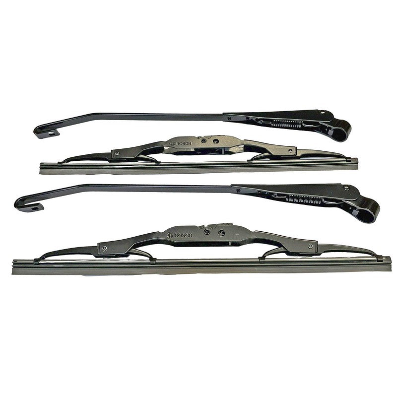 Pair (full set) of wiper blades and arms to fit Dyane or Acadiane, will fit ONLY SEV Marchal, Femsa or Arto
