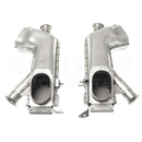 All new heat exchangers for 2cv 602cc engines, pair in unpolished stainless steel. SEE NOTES about noise.