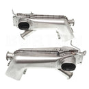 All new heat exchangers for 2cv 602cc engines, pair in unpolished stainless steel. SEE NOTES about noise.