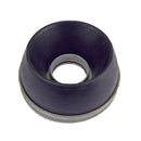 Stainless steel backed suspension cylinder rubber bump stop (doughnut).