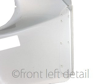 Front wing, left, Dyane, Acadiane, flexible ABS plastic, nice modern replacement.