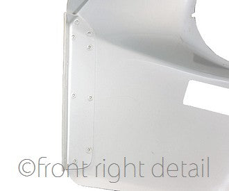 Front wing, right, Dyane, Acadiane, flexible ABS plastic, nice modern replacement.