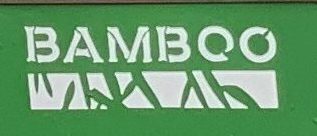 Bamboo sticker for 2cv door, white.