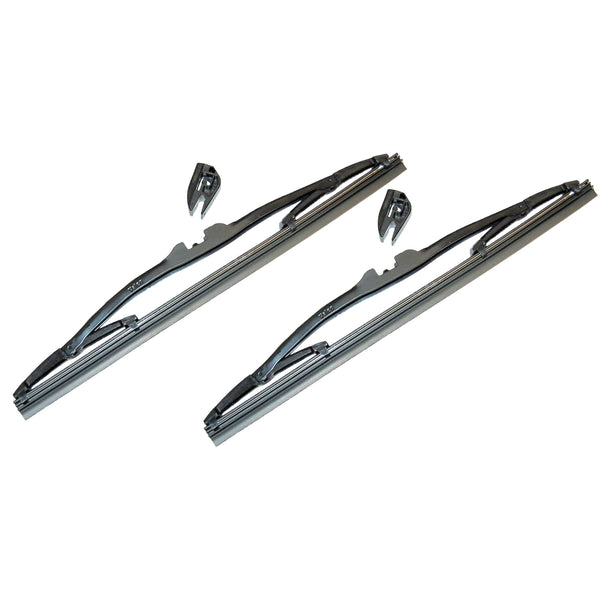 Wiper blade by Valeo, V24, original and still the best, made in France - 2cv specific (they fit nothing else), 255mm, fit both types of original 2cv arms. PRICE PER PAIR.